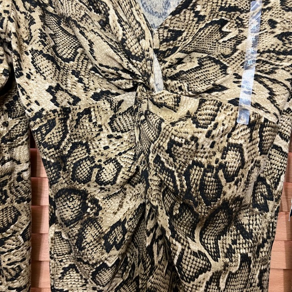 Jones New York Signature Venice Gold Dust top Sz XL animal print - Picture 8 of 8